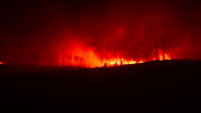 Španielsko sužuje obrovský lesný požiar, plamene pohltili tisíce hektárov