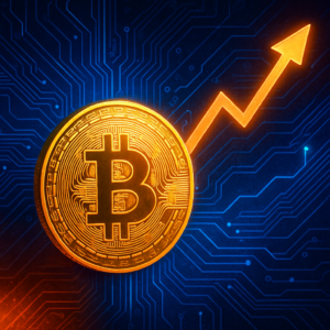 Bitcoin so stúpajúcim grafom