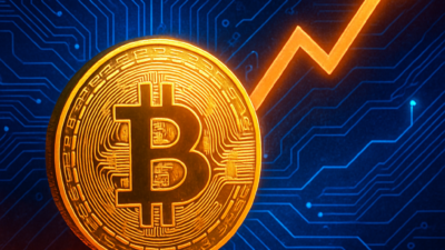 Bitcoin so stúpajúcim grafom