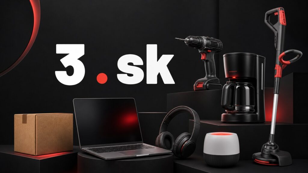 Na slovenskom internete štartuje 3.sk: e-shop na jednej z najvzácnejších domén ponúka takmer pol milióna produktov