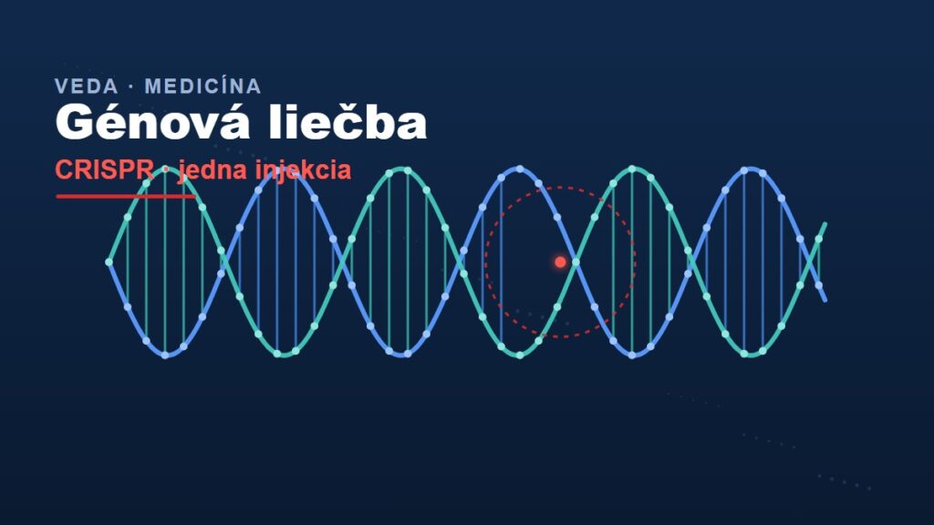 Ilustrácia DNA a génovej editácie CRISPR