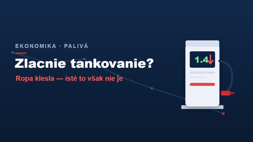 Palivová pumpa a klesajúca cena ropy – ilustrácia