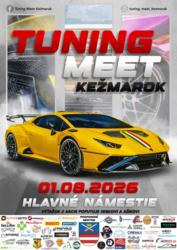 Tuning Meet Kežmarok 2026 - oficiálny vizuál podujatia